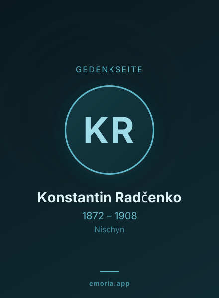 Gedenkportrait von Konstantin Radčenko