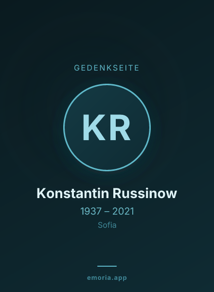 Gedenkportrait von Konstantin Russinow