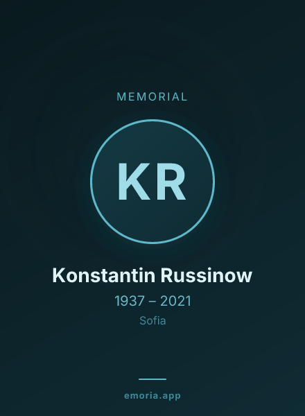 Memorial portrait of Konstantin Russinow