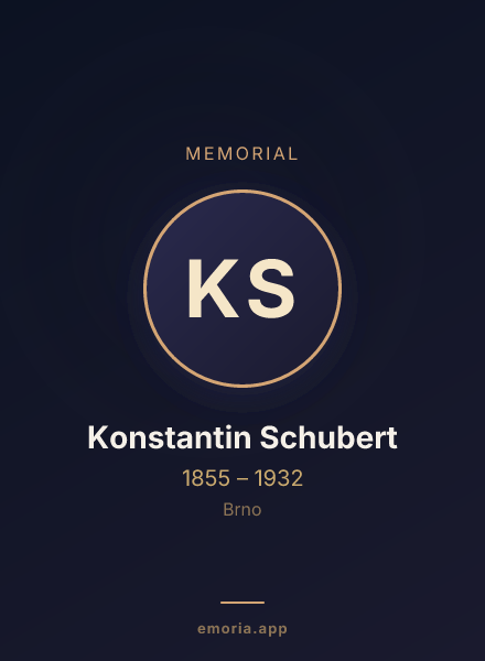 Memorial portrait of Konstantin Schubert