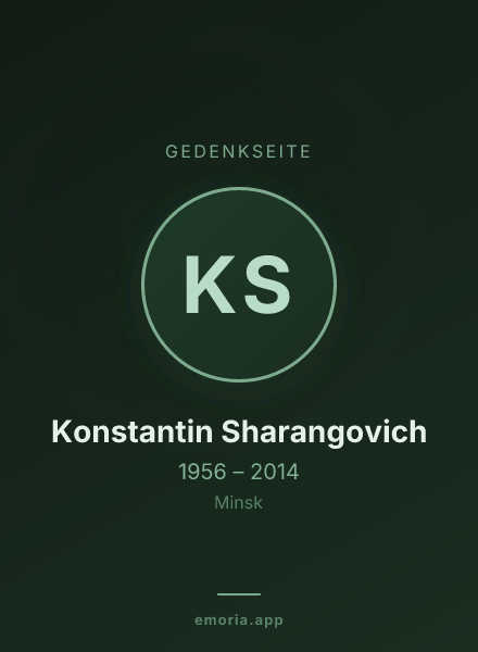 Gedenkportrait von Konstantin Sharangovich