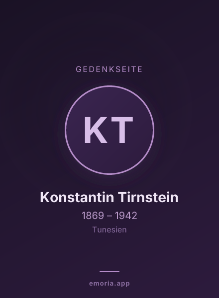 Gedenkportrait von Konstantin Tirnstein