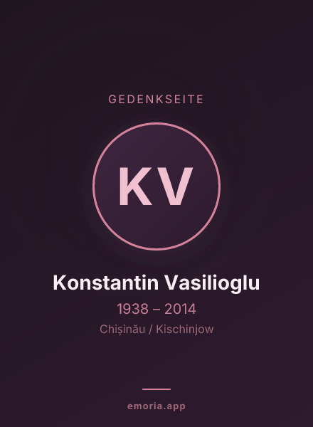 Gedenkportrait von Konstantin Vasilioglu