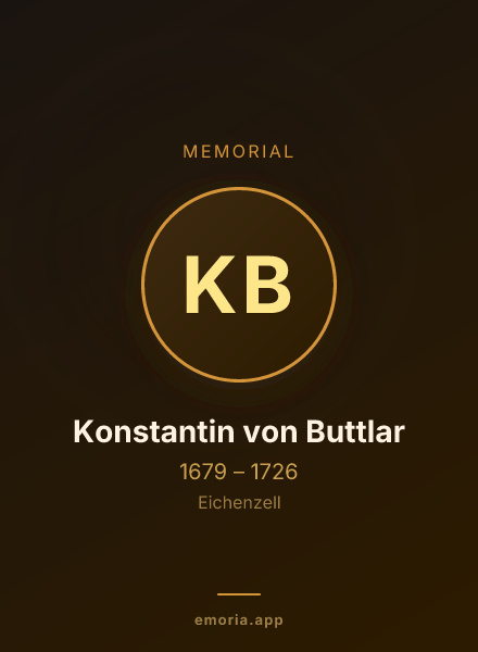 Memorial portrait of Konstantin von Buttlar