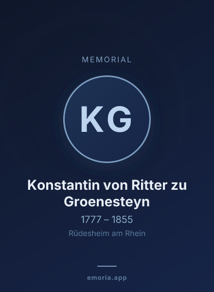 Memorial portrait of Konstantin von Ritter zu Groenesteyn