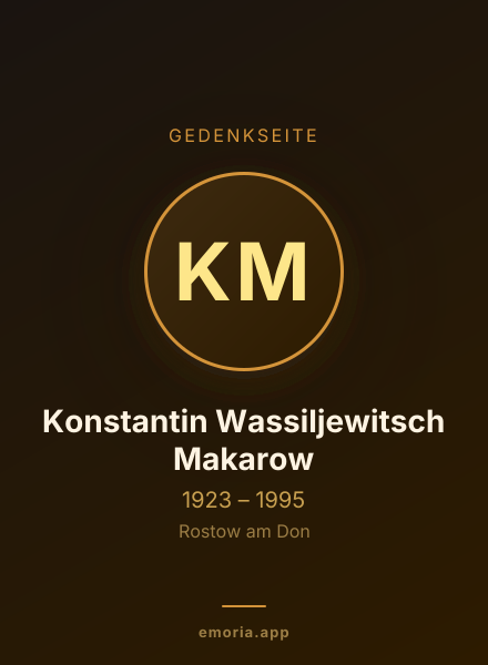 Gedenkportrait von Konstantin Wassiljewitsch Makarow