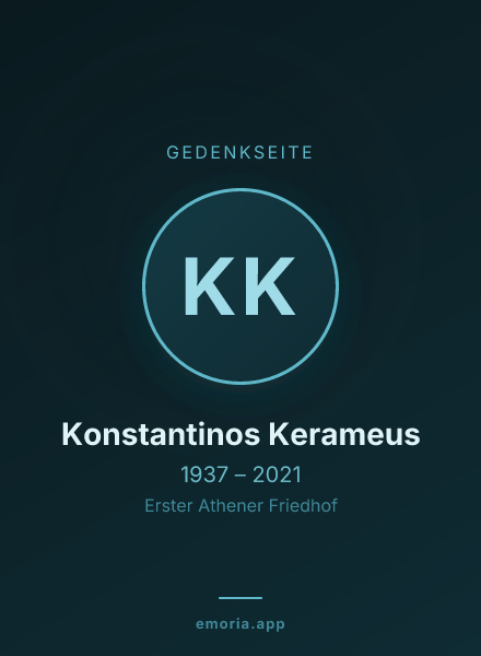 Gedenkportrait von Konstantinos Kerameus