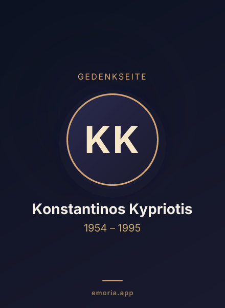 Gedenkportrait von Konstantinos Kypriotis