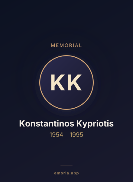 Memorial portrait of Konstantinos Kypriotis