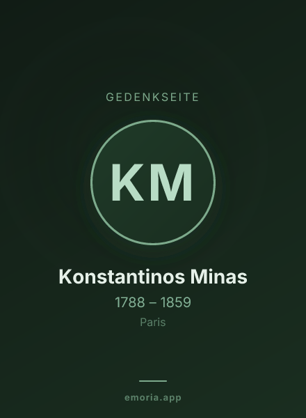 Gedenkportrait von Konstantinos Minas