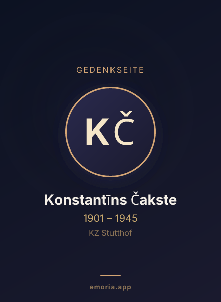 Gedenkportrait von Konstantīns Čakste