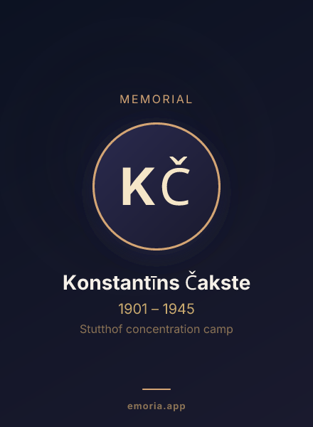 Memorial portrait of Konstantīns Čakste