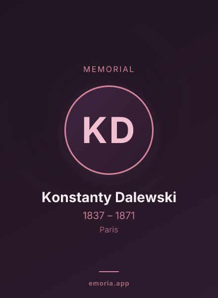 Memorial portrait of Konstanty Dalewski