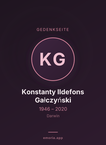 Gedenkportrait von Konstanty Ildefons Gałczyński