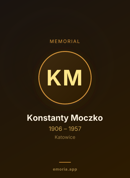 Memorial portrait of Konstanty Moczko