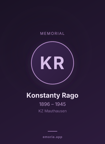Memorial portrait of Konstanty Rago