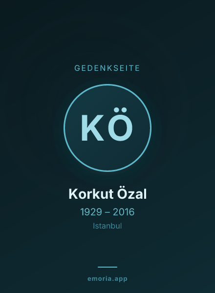 Gedenkportrait von Korkut Özal