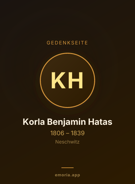 Gedenkportrait von Korla Benjamin Hatas