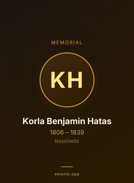 Memorial portrait of Korla Benjamin Hatas