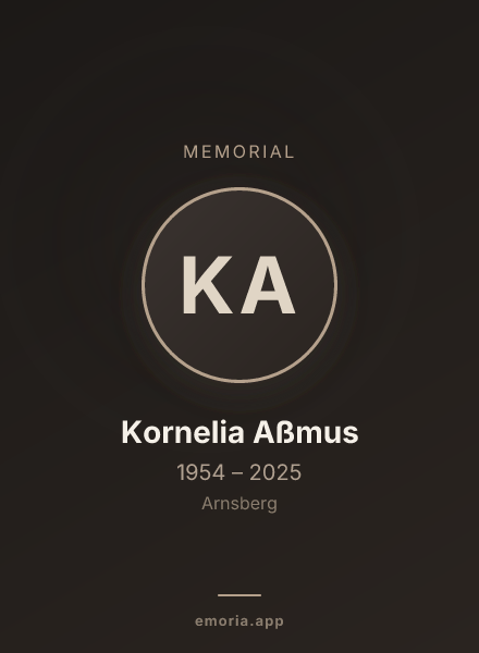 Memorial portrait of Kornelia Aßmus