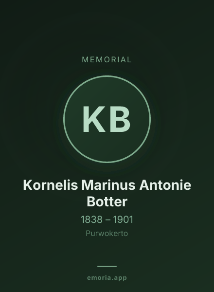 Memorial portrait of Kornelis Marinus Antonie Botter