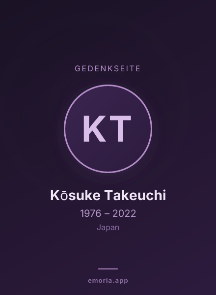 Gedenkportrait von Kōsuke Takeuchi