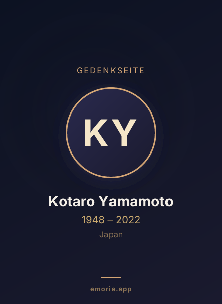 Gedenkportrait von Kotaro Yamamoto