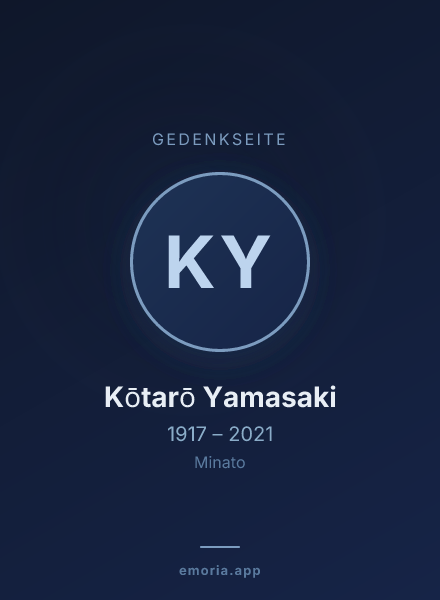 Gedenkportrait von Kōtarō Yamasaki
