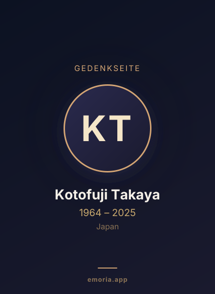 Gedenkportrait von Kotofuji Takaya