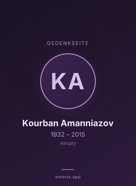 Gedenkportrait von Kourban Amanniazov
