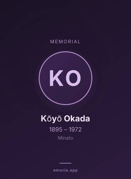 Memorial portrait of Kōyō Okada