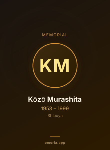Memorial portrait of Kōzō Murashita