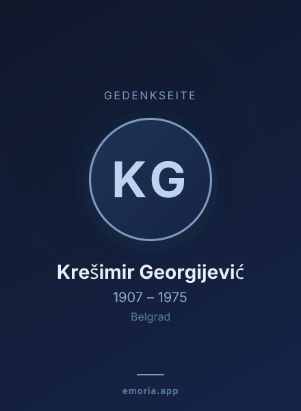 Gedenkportrait von Krešimir Georgijević