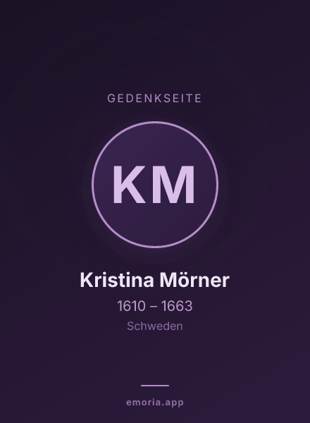 Gedenkportrait von Kristina Mörner