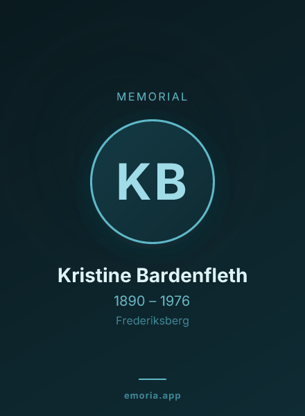 Memorial portrait of Kristine Bardenfleth