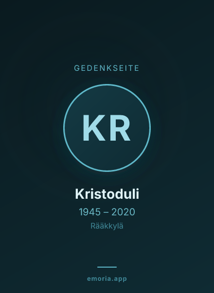 Gedenkportrait von Kristoduli