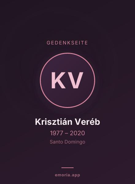 Gedenkportrait von Krisztián Veréb