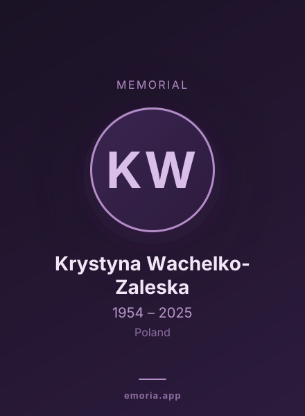 Memorial portrait of Krystyna Wachelko-Zaleska