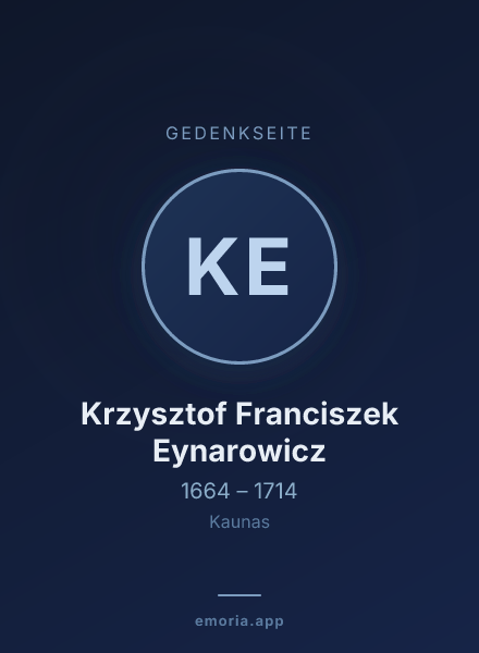 Gedenkportrait von Krzysztof Franciszek Eynarowicz