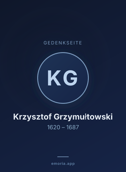 Gedenkportrait von Krzysztof Grzymułtowski