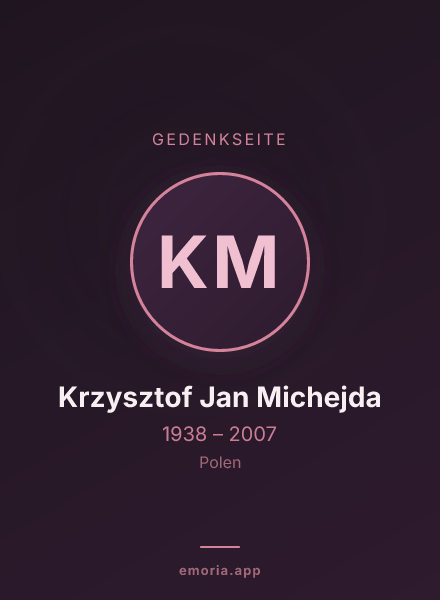 Gedenkportrait von Krzysztof Jan Michejda