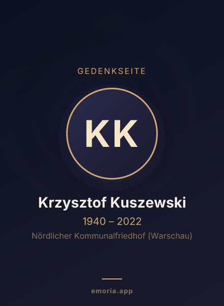 Gedenkportrait von Krzysztof Kuszewski