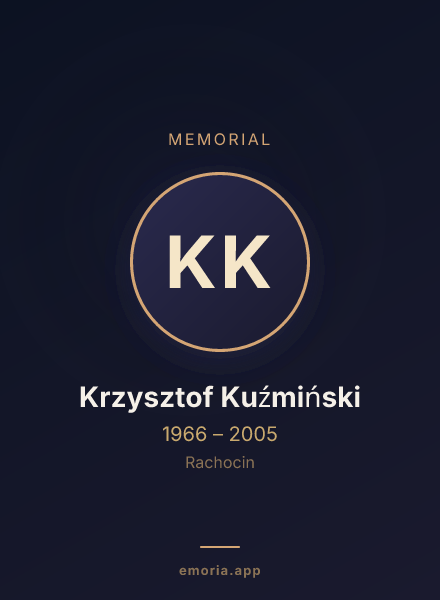 Memorial portrait of Krzysztof Kuźmiński