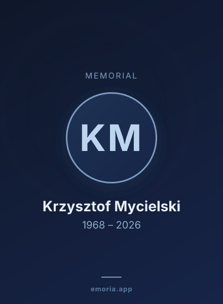 Memorial portrait of Krzysztof Mycielski
