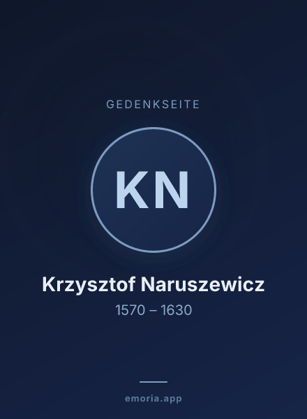 Gedenkportrait von Krzysztof Naruszewicz