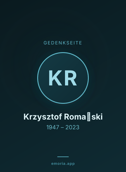 Gedenkportrait von Krzysztof Romański