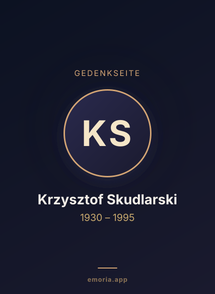 Gedenkportrait von Krzysztof Skudlarski