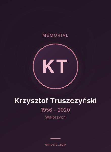 Memorial portrait of Krzysztof Truszczyński
