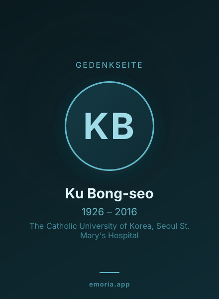 Gedenkportrait von Ku Bong-seo