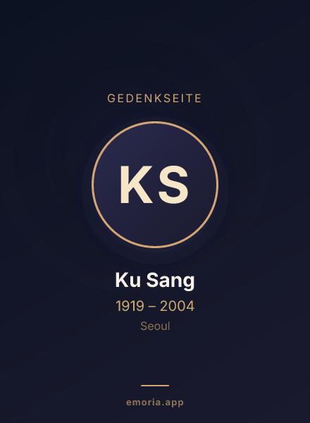 Gedenkportrait von Ku Sang